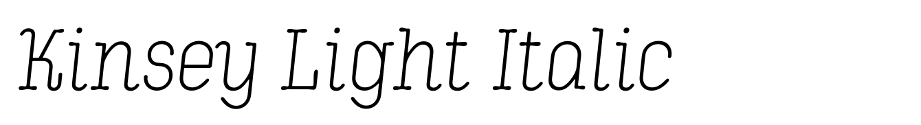 Kinsey Light Italic